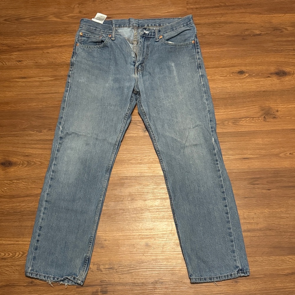 Levi's Men's Straight Fit Jeans in Light Blue 505